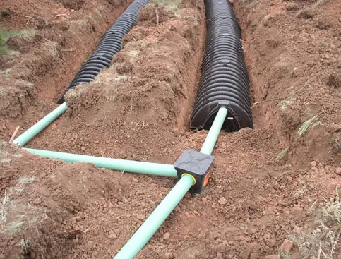 Sewer pipes installation